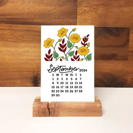 2024 Desk Calendar -  Floral