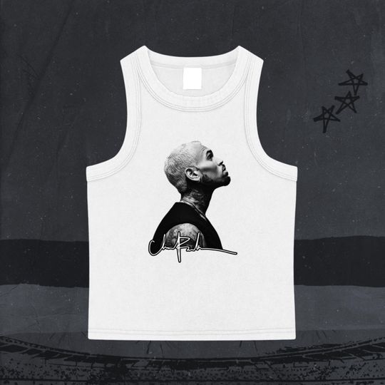 CB Signature Washed Tank Top, Women's Breezy Bowl XX Crop Top, Inspired by Chris Brown Tour
