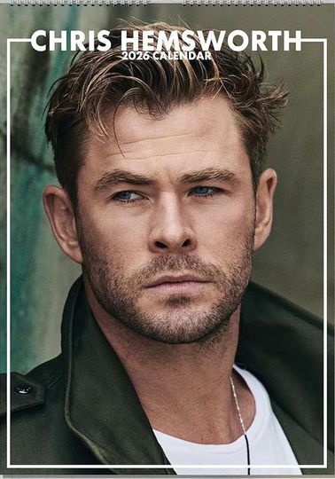 Chris Hemsworth 2026 Wall Calendar