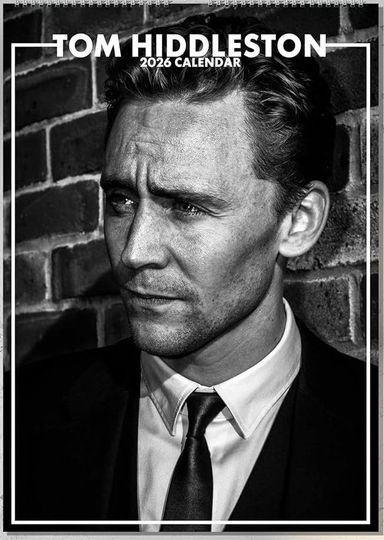 Tom Hiddleston 2026 Wall Calendar