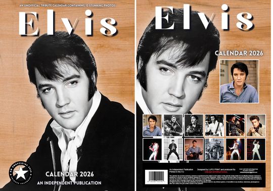 Elvis 2026 Wall Calendar, New Year Gift, Home Decor