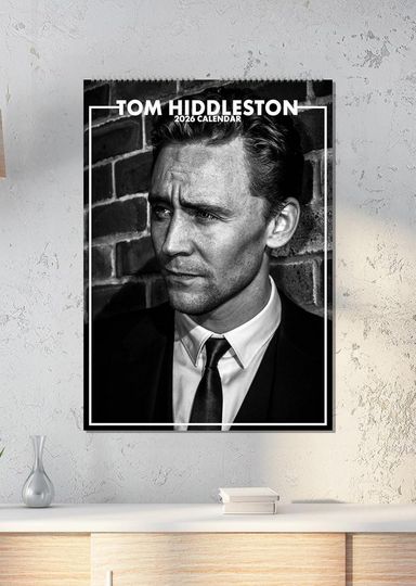 Tom Hiddleston 2026 Wall Calendar