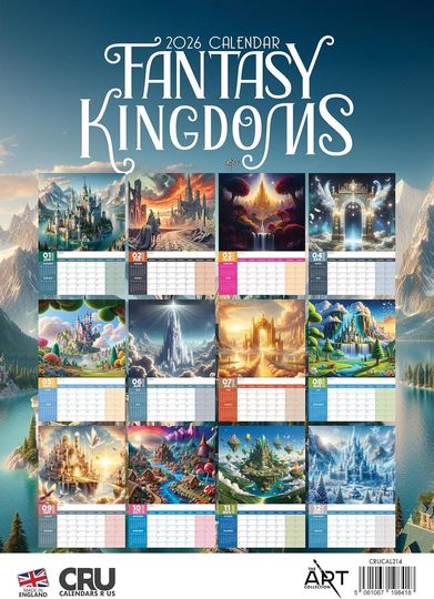 Fantasy Kingdom 2026 Wall Calendar: A3 Photography Print