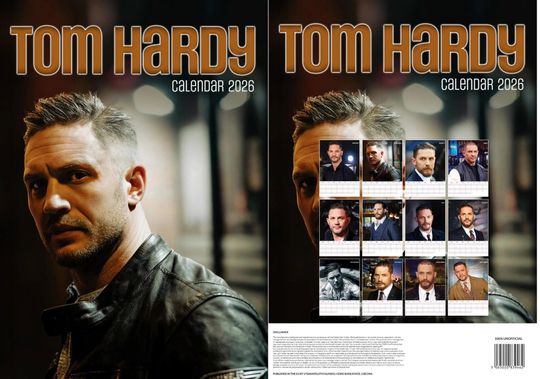 Tom Hardyy 2026 Wall Calendar