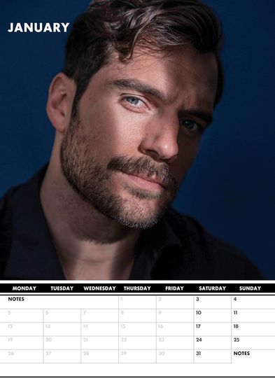 Henry Cavill 2026 Wall Calendar
