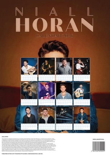 Niall Horan 2026 Wall Calendar