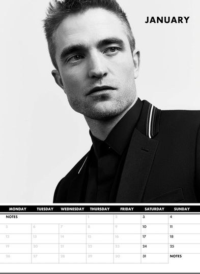 Robert Pattinson 2026 Wall Calendar