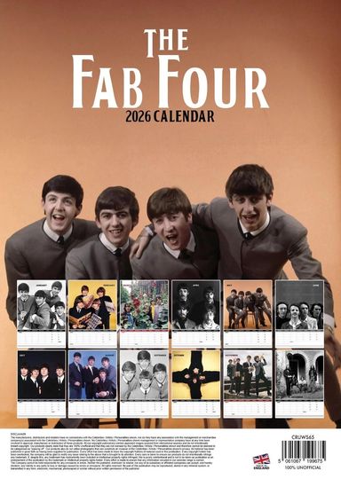 The Beatles 2026 Wall Calendar