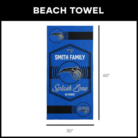 Orlando Magic Beach Towel: NBA Dominion Style, Personalized Fan Gift
