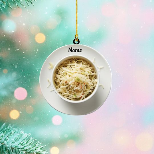 Personalized Sauerkraut Christmas Ornament, Food Ornament, Cooking Ornament, Cuisine Ornament, Kitchen Ornament Holiday Decor
