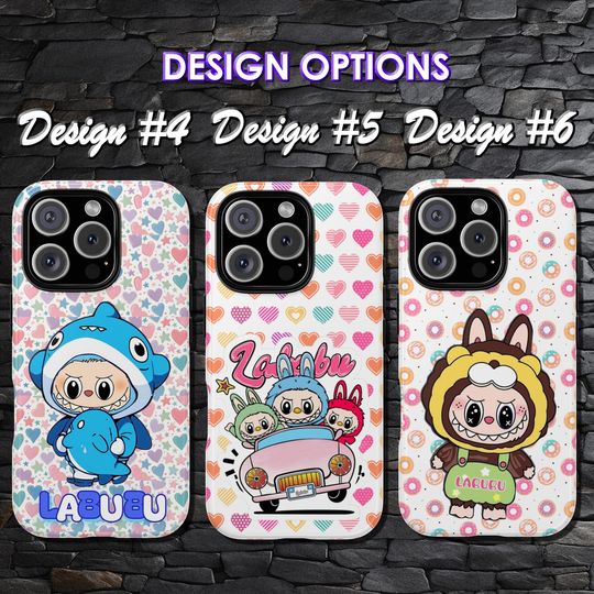 Labubu Monster Phone Case for iPhone & Samsung - Pastel Kawaii Popmart Fan Gift