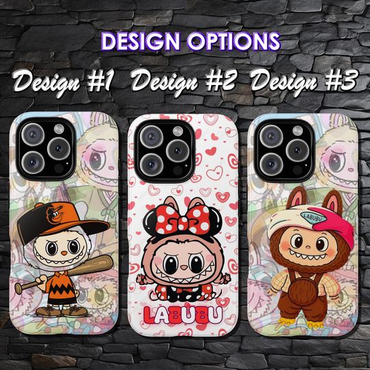 Labubu Monster Phone Case for iPhone & Samsung - Pastel Kawaii Popmart Fan Gift