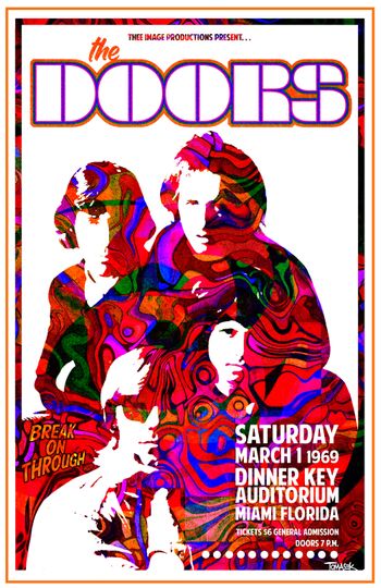 The Doors 1969 Tour Poster