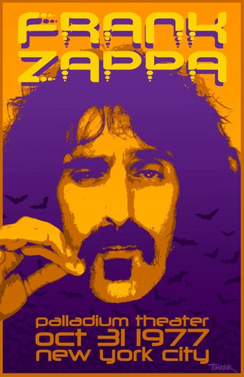 Frank Zappa 1977 Tour Poster