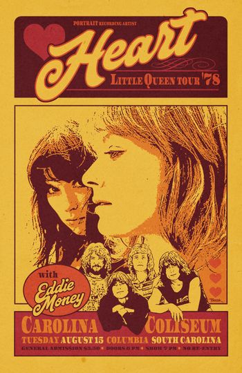 Heart 1978 tour poster