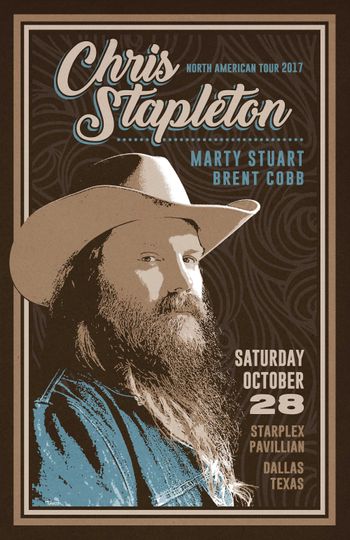 Chris Stapleton 2017 Concert Poster