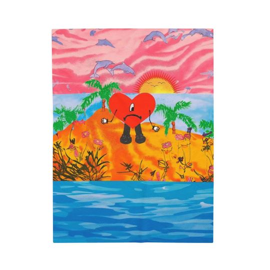 Bad Bunny Throw Blanket