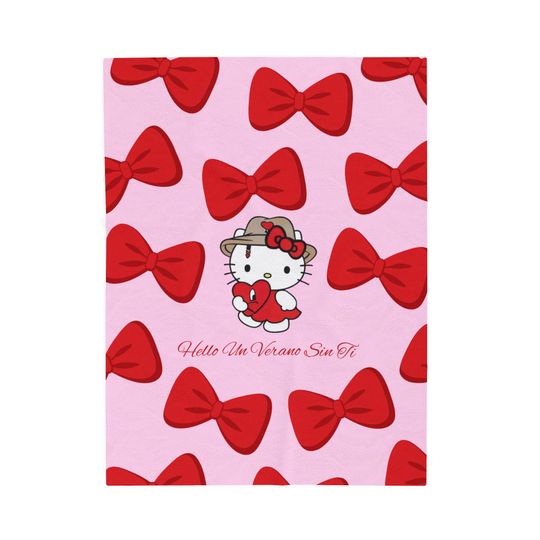 Hello Kitty x Bad Bunny Un Verano Sin Ti Throw Blanket
