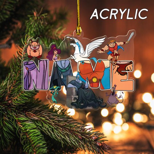 Personalized Hercules Christmas Ornament