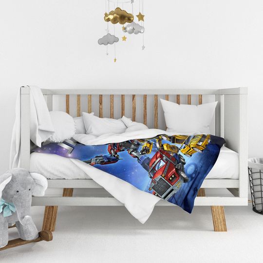 Custom Name Transformers Blanket, Baby Girl Boy Throw Blanket