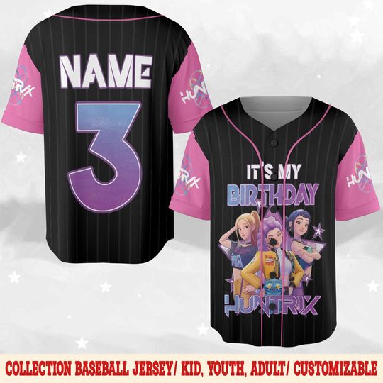 Saja Boys Kpop Demon Hunters Custom Baseball Jersey Shirt, Kpop Boy Band Shirt