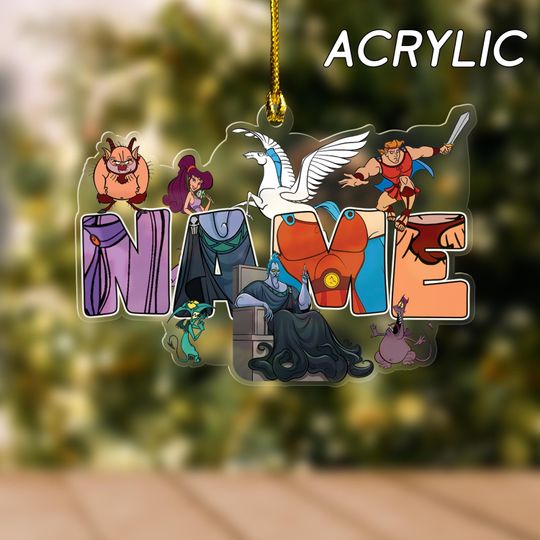 Personalized Hercules Christmas Ornament