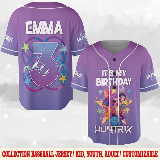 Saja Boys Kpop Demon Hunters Custom Baseball Jersey Shirt, Kpop Boy Band Shirt