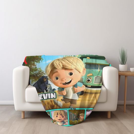 Personalized Trash Truck Blanket, Trash Truck Blanket