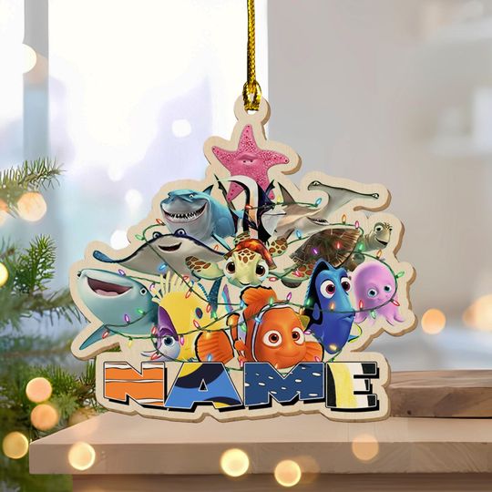 Customized Finding Nemo Ornament, Disney Fish Nemo Christmas Ornament
