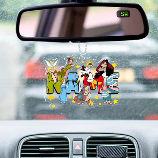 Personalized Peter Pan Christmas Ornament, Tinker Bell Customized 2024 Christmas Tree Decor