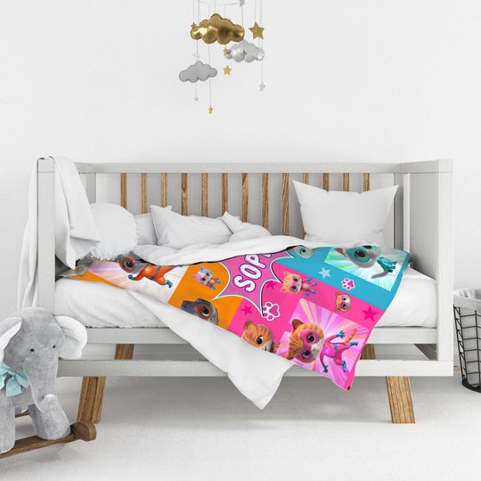 Custom Superkitties Blanket, Custom Super Kitties Blanket