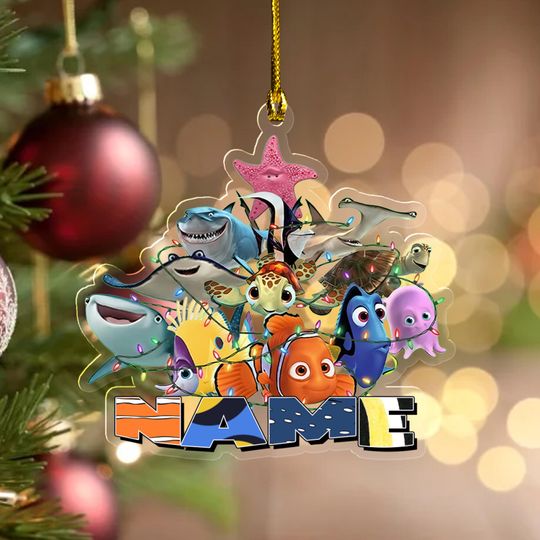 Customized Finding Nemo Ornament, Disney Fish Nemo Christmas Ornament