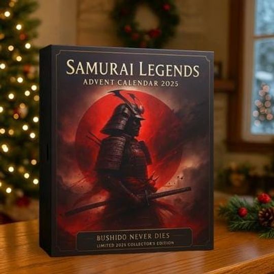 Samurai Advent Calendar 2025, Japanese Warrior Themed X-Mas Countdown