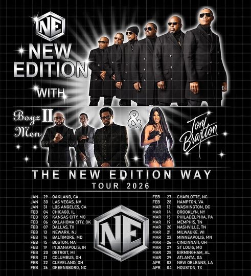 The New Edition Way Tour 2026 T-Shirt