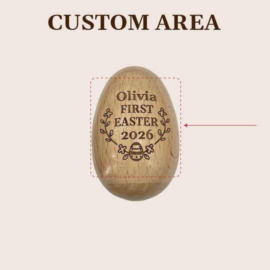 Personalized Wooden Easter Egg Shakers, Easter Basket Gifts, Baby First Easter, Egg Keepsake, Kids Musical Instrument, Easter Decor