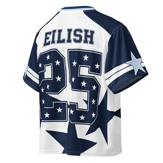 Album Inspired Silky and Mesh Fabric Boxy Jersey, Concert Jersey