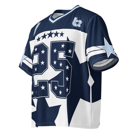 Album Inspired Silky and Mesh Fabric Boxy Jersey, Concert Jersey