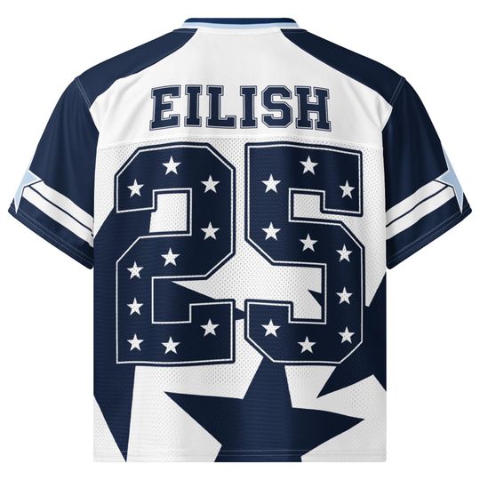 Album Inspired Silky and Mesh Fabric Boxy Jersey, Concert Jersey