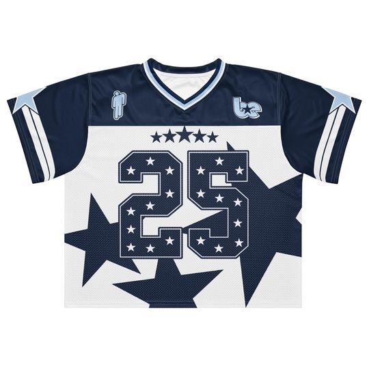 Album Inspired Silky and Mesh Fabric Boxy Jersey, Concert Jersey