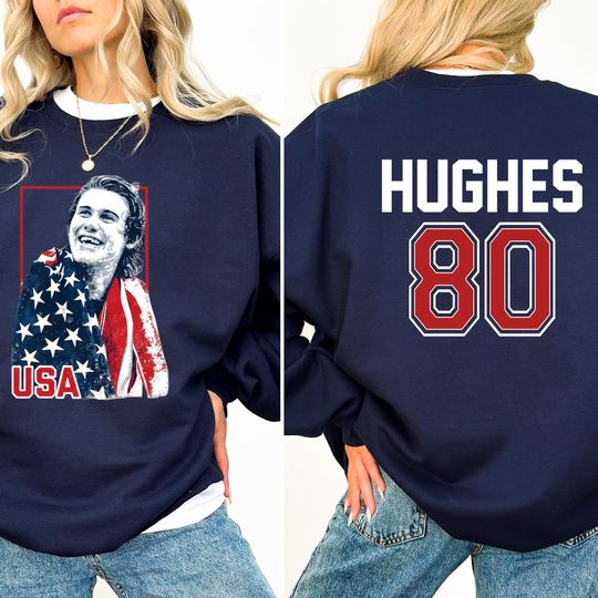 USA HOCKEY Jack Hughes #86 Crewneck Unisex Sweatshirt