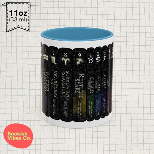Zodiac Academy Book Spine Mug: Dark Academia Fantasy Gift