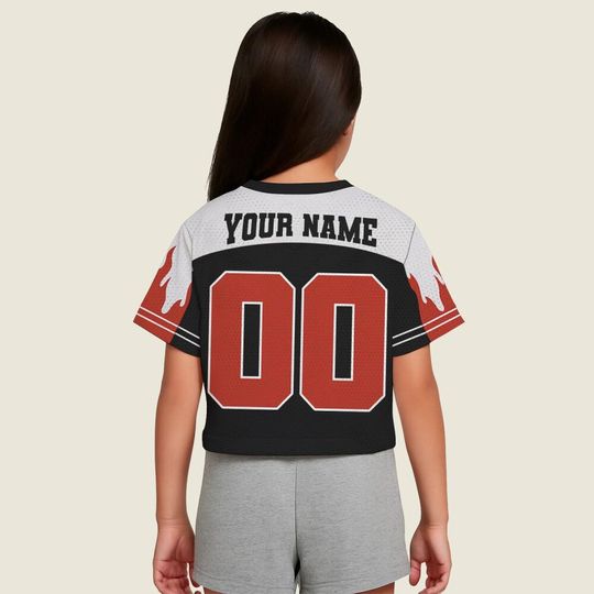Chris Brown Breezy Bowl Personalized Black Red Fire Crop Baseball Jersey