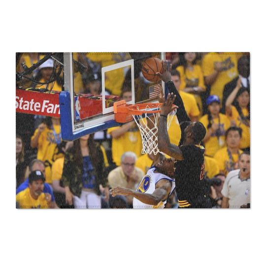 Lebron James Green 7 Block Room Rug
