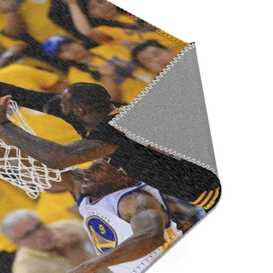 Lebron James Green 7 Block Room Rug