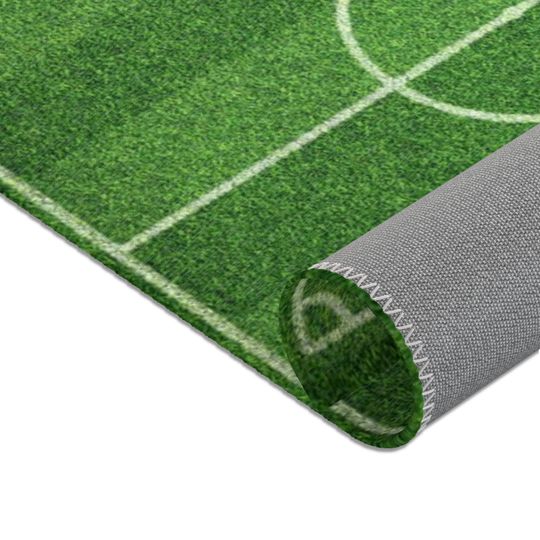 Soccer Field Room Rug
