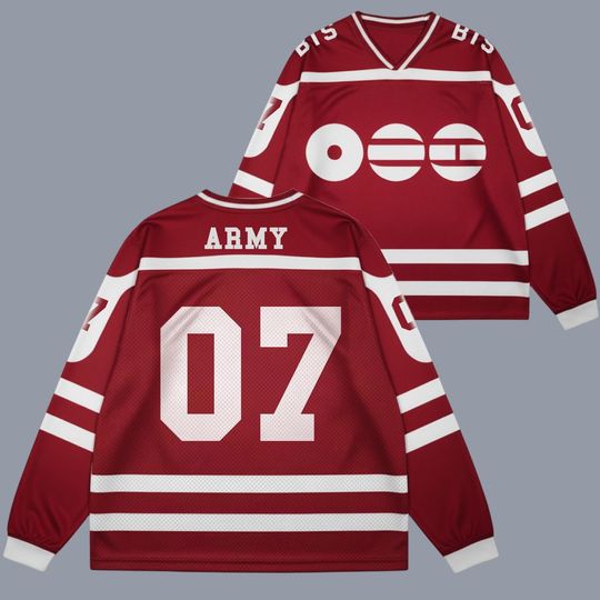 BTS Member Arirang World Tour Mesh Hockey Jerseys, BTS Come Back 2026 Long Sleeved Shirt Gift