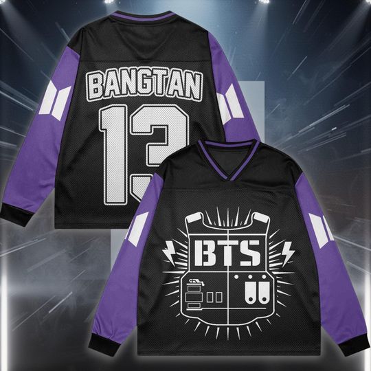 BTS TEAM Bangtan Boys Version Mesh Hockey Jerseys