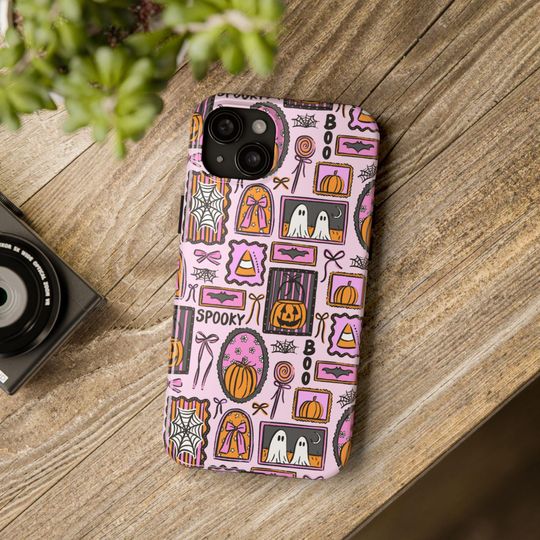 Spooky Halloween Frames iPhone Case | Halloween iPhone Cases | Cute Halloween Phone Cases For Her
