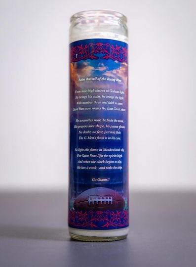 NY Giants - Russel Wilson Prayer Candle