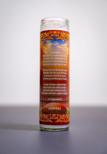 Washington Commanders - Jayden Daniels  Prayer Candle